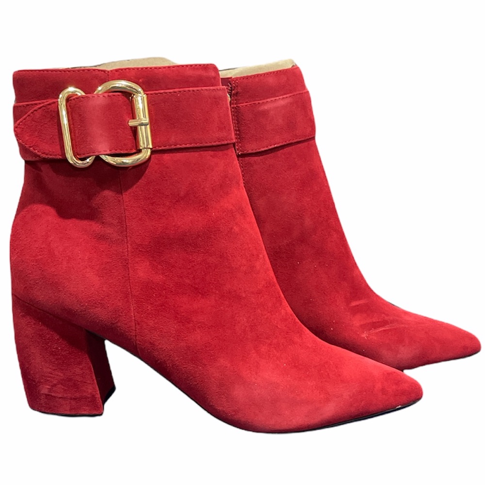 Marc Fisher Suede Buckle Ankle Boots - Rymona  8.5W   0407 - Picture 2 of 10